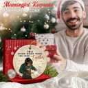 Welding Christmas Ornament 2025 - Patriotic Welder Gift for Men, Ironworker, Metal Worker - Welder Ornament for Men, Women, Dad, Brother, Husband, Ceramic Blue Collar Pride Holiday Decor Gifts