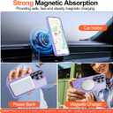 MOZOTER for Samsung Galaxy S26 Ultra Case with Magnetic,[Compatible with MagSafe][12Ft Military Dropproof][2*Screen Protector] Translucent Anti-Slip Back Slim Shockproof Case for S26 Ultra-Purple