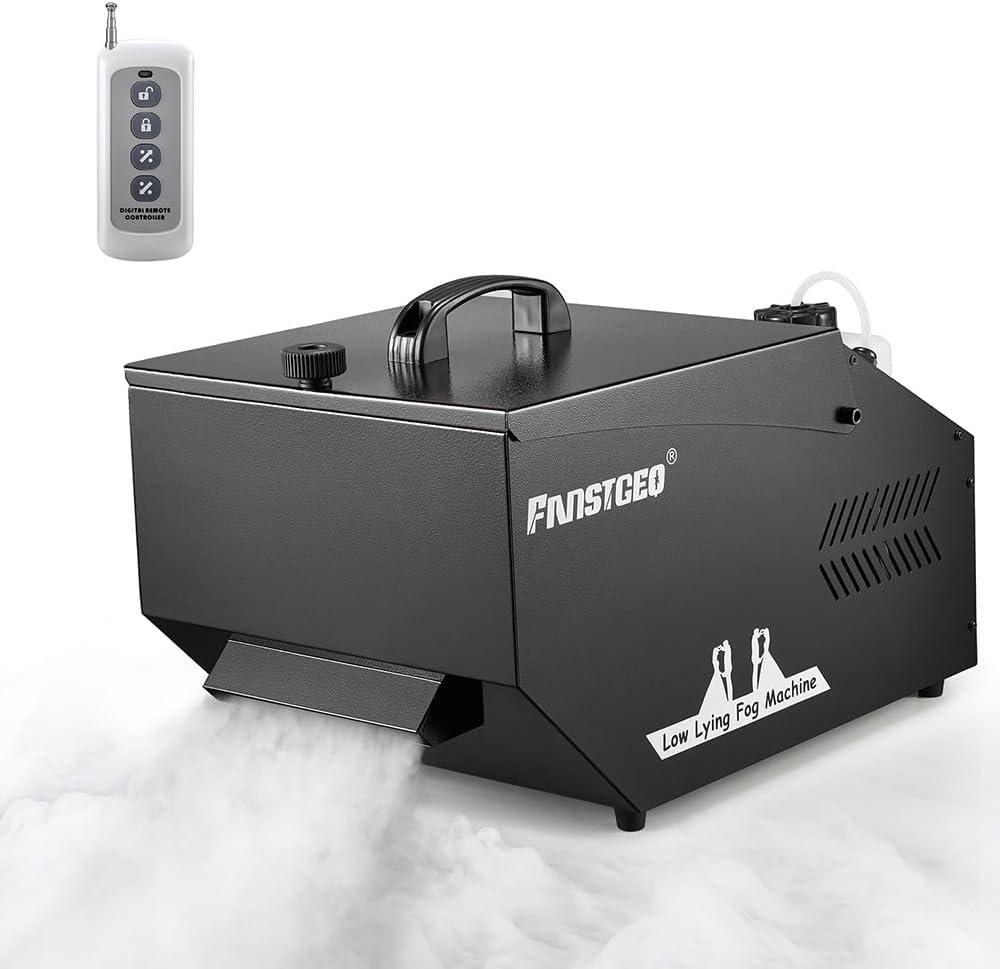 1200W Low Lying Fog Machine with Wireless Remote DMX Timer