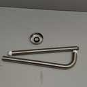 NearMoon Shower Arm, Extra Extension Arm with Flange, Stainless Steel Wall-Mounted Showerhead Extender Pipe (24 Inch, Brushed Nickel)