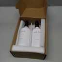 Prus Waso White Soap Dispenser Set, Contains Hand and Lotion Dispenser with Pump. Perfect for Guest Bathroom Decor. (White)