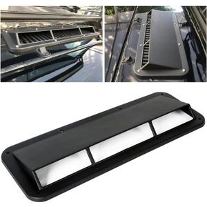 ECOTRIC Cowl Vent Scoop Compatible with 1978-1995 Jeep CJ Wrangler YJ Air Vent Scoop Ram Air Induction Hood Scoop Ram Replacement for 13307.01