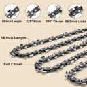 4-Pack 18 Inch Chainsaw Chain, Fits Stihl ms250 Chain.325" Pitch .063" Gauge 68 Drive Links Full Chisel Saw Chains Fits Stihl (PRE 2023 .063" Gauge) 025, MS251, 3005 008 4717-36390050068, V68 Chain