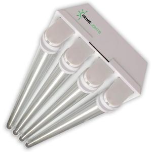 LED 4' ft, Shop Light 80W 14,400 Lumen 120/277v 5000K Day Garage Warehouse Shop Metal BLDG Light Fixture 120 Beam Angle Stingray 4 (Clear LED Bulbs)