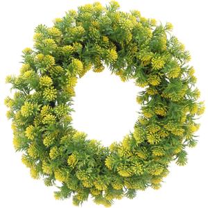 Wreath for Front Door 20 Inch Artificial Summer Wreath Year-Round Indoor/Outdoor Green Decor for Home, to Your Front Door, Wall, or Farmhouse - Spring, Summer, Fall, All Seasons