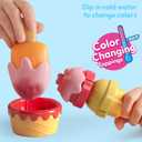 lalalark Color Changing Ice Cream Toy, Play Food for Toddlers, Pretend Toy for Role Play, Play Kitchen Accessories, Preschool Learning Gifts for Girls Boys Kids Toddlers 3+, child-size