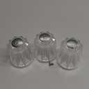 Shower Knobs 3 Piece Replacement Compatible with Price Pfister Windsor Tub and Shower Faucets,Shower Faucet Handle Replacement,3 Pieces Hot Cold and Diverter Shower Handles Replacement (Clear Acrylic)