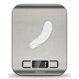 Food Scale, 11lb Digital Kitchen Scale with 6 Units LCD Display and Tare Function,Compact Design for Baking,Healthy Cooking,Meal Prep, 304 Stainless Steel Food Scale, 11lb Digital Kitchen Scale with 6 Units LCD Display and Tare Function,Compact Design for Baking,Healthy Cooking,Meal Prep, 304 Stainless Steel