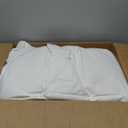 Shilucheng Goose Down Comforter King Size, 850+ Fill Power All Season Duvet Insert with 600TC Ultra-Soft Cotton Cover, 3D Baffle Box Design for Maximum Fluffiness (White,106x90 Inches) FX112