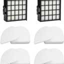 AZ4000 Replacement filter set compatible with Shark Detect Pro Max Upright Vacuum Models AZ4000 AZ4002 AZ4000C AZ4002W 2 Hepa Filters + 4 Foam & Felt Sets part # XFFKAZ4000 & XHFAZ4000