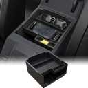 Mabett Double-Layer Console Organizer for Bronco 2025 4-door, Armrest Storage Box with Non-Slip Mat for Bronco Accessories (Not for Manual Transmission Not for Bronco Sport)