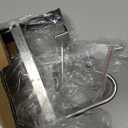 Over The Door Towel Rack, 304 Stainless Steel Towel Racks for Bathroom with 3-Tier Adjustable Pole, 2 Punch-Free Screw Stickers, 22.83 * 17.71-29.52 * 6.14 Inch, Silver