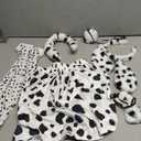 Dalmatian Dog Costume - 6-Piece 100 Days of School Outfit with Tutu, Shirt, Ears & Accessories Pet Week, School Spirit Day, Halloween (6-8years)