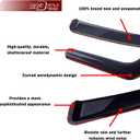 in-Channel Rain Guards 4-Piece Compatible with 2009-2018 Dodge Ram 1500 Crew Cab Window Visors Side Window Deflectors Shield Shade