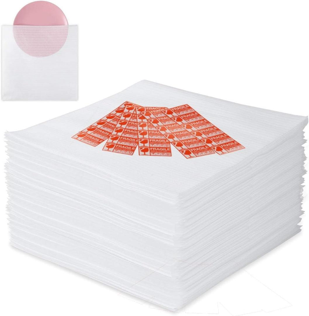14"X 14"Foam Pouches, Cushion Foam Pouch for Moving and Storing, Convenient to Use, Making Packaging and Transportation Easier,Best Packaging Material (14"X 14"Foam Pouches)