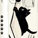 for iPhone 15 Plus Case Anti Scratch Soft Microfiber Lining, Soft Shockproof Slim Fit Floral for iPhone 15 Plus Phone Cover 6.7 inch-Cat White