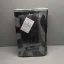 Outdoor Rug 9x12 ft Waterproof, Reversible Outdoor Plastic Straw Rug for Patios Clearance, Outdoor Area Rug Carpet RV Mat for Camping Backyard Deck Porch (Black&White-Leaves)