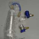 R1234YF & R134A AC Oil Dye Injector Kit with 2 Snap Quick Couplers 2 Oil Checkers 2oz Measuring Cup