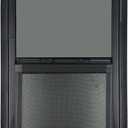 Vertical RV Window, 12" W x 18" H Tinted Sliding RV Window with Net Screen and Trim Ring, Suitable for 1-1/8" Thick Walls, DOT Approved