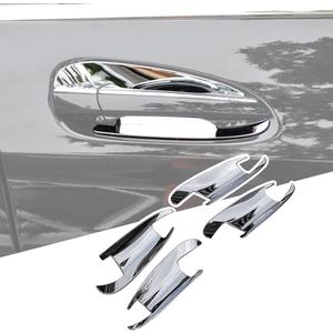 Chrome Door Handle Inserts Cup trim Fit For Mercedes-Benz C W204 GLK X204 ML GL GLS GLE Class W166 X166 2013 2014 2015 2016 2017 2018