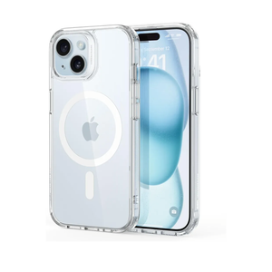 ESR for iPhone 15 Case, Compatible with MagSafe, Military-Grade Protection, Yellowing Resistant, Scratch-Resistant Back, Magnetic Phone Case for iPhone 15, Classic Series, Clear