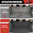 Cargo Mat with Seat Back Cover Fit for 2018-2024 Ford Expedition/Lincoln Navigator Accessories(Not Max or L Models), Cargo Liner TPE Trunk Mat for 2024 Ford Expedition/Lincoln Navigator