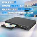 HD Blu Ray Player, Blue Ray/DVD/CD Player for TV, Play Region A/1 Blu-ray Disc and All Region DVD Discs, Blu-ray DVD Player with HDMI/AV/Coaxial Output, USB Input, Built-in PAL NTSC (Zone 1 Blu-ray)