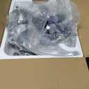 ZMISHIBO Ceiling Fans with Lights and Remote, 19.7'' Low Profile Ceiling Fan, 3000-6000K Dimmable Modern Flush Mount LED Fan Light, 6 Wind Speeds, Black Fandelier Ceiling Fans for Bedroom