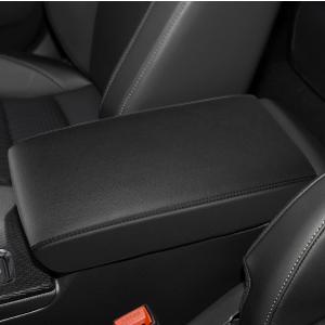 INTGET Center Console Cover for 2025 2026 Honda Civic Accessories 2022 2023 2024 Leather Interior 11th gen Civic Sport Hatchback Car Arm Rest Armrest Cover Lid Protector Seat Elbow (Black Stitches)