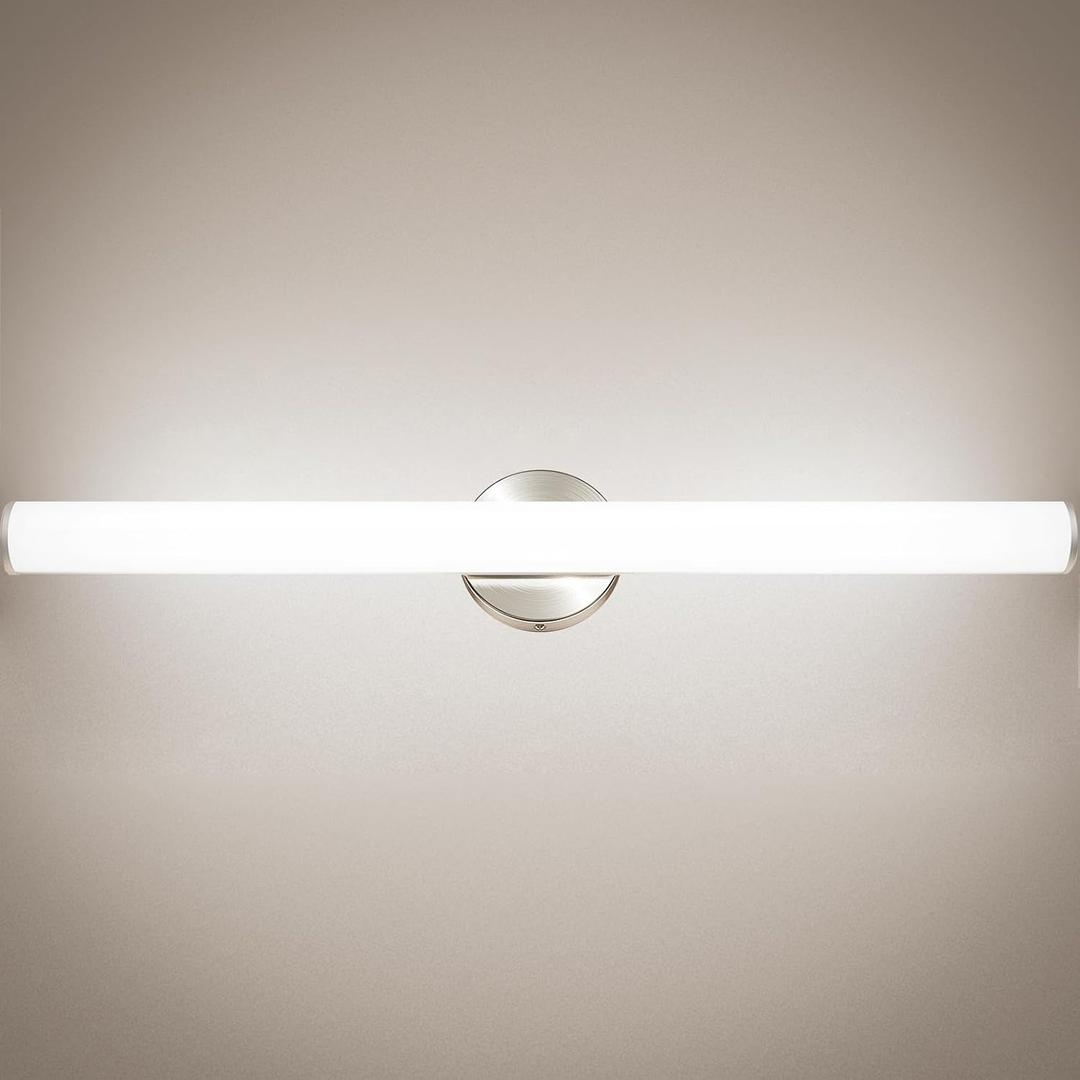 OOWOLF 31.5 Inch LED Bathroom Vanity Light, Brightness Adjustment Vanity Light Bar 30W 3000LM, Natural White 4000K Wall Lights Fixture Over Mirror, Modern Vanity Lighting for Bathroom/Dressing Room, 31.5x4.72x2 inches