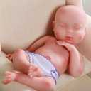 18 Inch Reborn Baby Dolls - Realistic Full Silicone Baby Doll Girl, Christmas and Birthday Gifts for Girls 6+