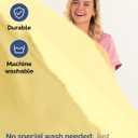 Extra Deep Split King Sheet Set - 7 Piece Breathable and Cooling Sheets - Hotel Luxury Bedding for Women, Men, Kids & Teens - Easy & Secure Fit - Soft and Wrinkle Free - Extra Deep Pockets - Yellow