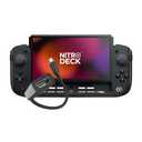 CRKD Nitro Deck+ with HDMI Adapter - Handheld Pro Controller for Nintendo Switch & OLED Model - TV Dockable - Programmable Sidekicks & Back Buttons - True Collection System (Clear Black Edition)