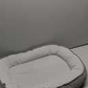 Washable Cuddler Pet Bed for Small Dogs and Cats, All-Season Plush Indoor Sleeping Pad with Supportive Rim, Decorative Pet Sofa for Home Organization