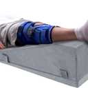 ROYALAY Leg Elevation Pillows for After Surgery, Adjustable Height Knee Surgery Recovery Equipment, Knee Replacement Recovery Aids for Hip Ankle Pain Relief Patent Pending, Single Leg (29.5inx13inx10in) Gray
