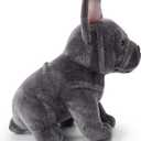 French Bulldog Stuffed Animal, 8.6 inch Realistic Puppy Plush Cute Soft Dog Gifts for Boys and Girls (Gray)