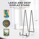 TR-LIFE 16 Inch Heavy Duty Plate Stand (4 Pack) - Metal Display Easel for Large Plates, Picture Frames, Signs, Posters, and Decorative Platters
