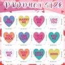 12 Pcs Valentines Day Decorations Tree Ornaments 8 Inch Large Colorful Heart Valentine Decorations Cute Hear Picks Ornaments for Valentine's Day Tree Topper Home Wedding Dcor