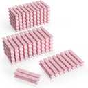 100Pcs Clothes Pins Wooden, 2.9 Inch Colored Clothespins for Crafts, Pastel Colorful Clothespins for Hanging Clothes Picture Light Pink