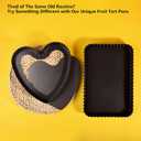 Special Shapes Fruit Tart Pan with Removable Loose Bottom Non-stick Carbon Steel (12 inch Rectangle)