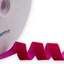 Rose Pink Velvet Ribbon 7/8 Inch Single Face Nylon for Gift Wrapping, Hair Bows, Choker, Wedding Decorations, Cafts, Bouquet - 25 Yards