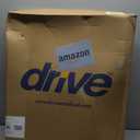 Drive Medical 11148-1 Folding Steel Bedside Commode Chair, Portable Toilet, Supports Individuals Weighing Up To 350 Lbs, with 7.5 Qt. Bucket and 13.5 Inch Seat, Grey