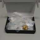 Asidrama 10 Pack Brushed Gold Kitchen Cabinet Knobs - Dresser & Drawer Knobs - Zinc Cabinet Hardware (Single Hole Knob)