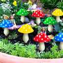 Windpnn 8-Pack Solar Mushroom Lights for Garden Decor, 8 Modes Waterproof Outdoor Garden Mushroom Lamp, Multi-Colored Solar LED Fairy Lights for Christmas Halloween Yard Lawn