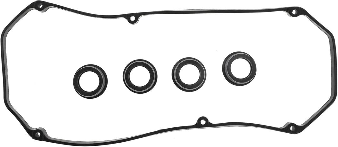 Motoforti Valve Cover Gasket, No VS50535R/MD188435/MD307705 Cylinder Head Valve Seal Gasket, for Mitsubishi Lancer 2002-2007 2.0L L4 1999cc 2000cc, with Spark Plug Seals