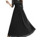 Wedtrend Formal Dresses for Women 3/4 Sleeve Bridesmaid Dress Mother of Bride Dress Maxi Evening Gown Prom Dresses, XL