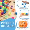 Wettarn 100 Pcs Jesus Loves You Easter Gifts Bulk Christian Bouncy Balls Rubber Jesus Loves You Bouncing Balls for Religious Easter Party Favor Basket Suffer (Stylish)