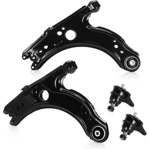 Front Lower Control Arms Driver and Passenger Side Fit for 1999-2006 for Volkswagen for Golf 1998-2010 for Beetle 1999-2005 for Jetta K640176-4pc Set