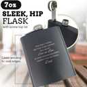 Having You Son-in-Law Dad Flask - Perfect Fathers Day & Birthday Gift for Son in Law