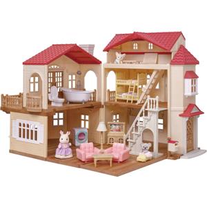 Calico Critters - Red Roof Home - Country Home - 2026 Gift Set Edition Dollhouse Kids Pretend Play House, Miniature Home Playset with Furniture & Accessories, Ages 3+